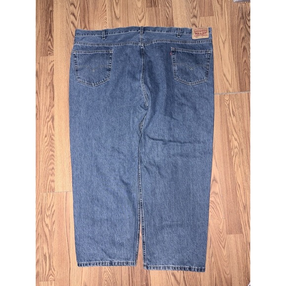 Levi's 550 Denim Blue Jeans 54x30 Casual Comfort Straight - Picture 5 of 5